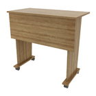 Escrivaninha Com Rodízios Multimóveis Cr25025 Amendoa