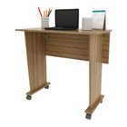 Escrivaninha Com Rodízios Multimóveis Cr25025 Amendoa