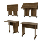 Escrivaninha Com Rodízios Multimóveis Cr25025 Nogal