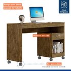 Escrivaninha Com Rodízios Valdemóveis 120cm Giga Ipê Ipê