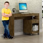 Escrivaninha Com Rodízios Valdemóveis 120cm Giga Ipê Ipê