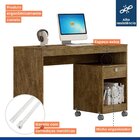 Escrivaninha Com Rodízios Valdemóveis 120cm Giga Ipê Ipê