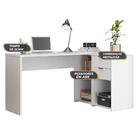 Escrivaninha Com Tampo Giratório 2 Gavetas Nt2060 Branco