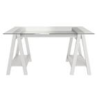 Escrivaninha Com Vidro Temperado Kentucky Branco