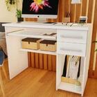 Escrivaninha Computador 2 Gavetas 103cm Pratic Branco