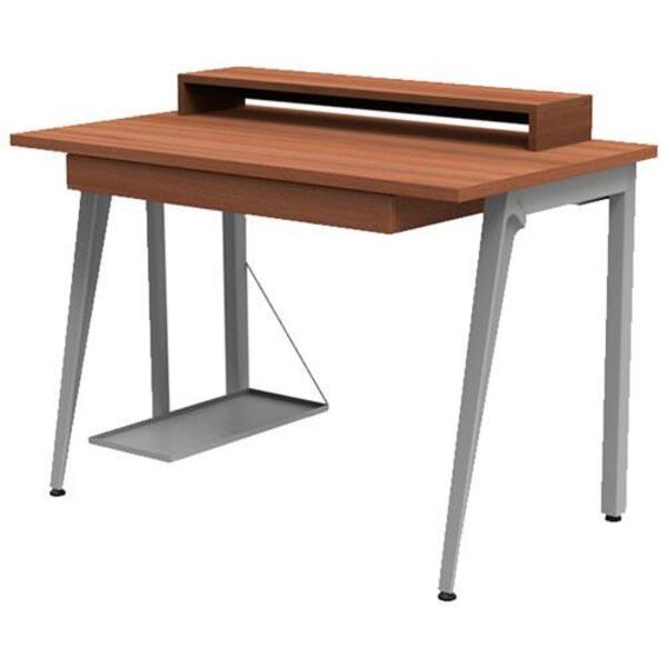 Escrivaninha Conect M Com 01 Gaveta Noce Amêndoa - Maqmóveis