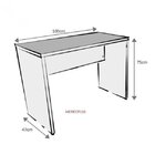 Escrivaninha Corp Móveis 100cm Bramov Geneve Geneve