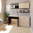 Escrivaninha Corp Móveis 90cm Bramov Preto E Geneve Preto/gen