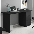 Escrivaninha Davos Preto Freijó 3 Gavetas