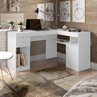 Escrivaninha De Canto 1 Gaveta Pequim Branco