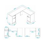 Escrivaninha De Canto 2 Portas 1 Gaveta Multimóveis Vcr25091