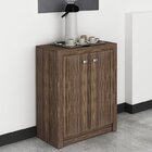 Escrivaninha De Canto Com 1 Gaveta, Armário Baixo E Armário A