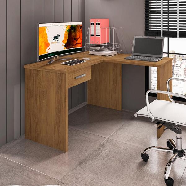 Escrivaninha De Canto Com Gaveta Grazia Freijó