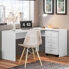 Escrivaninha De Canto Com Gaveteiro Presence Branco