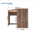 Escrivaninha De Canto Famosa Santo Andira