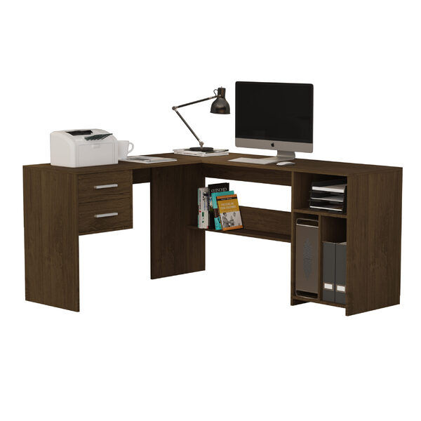 Escrivaninha De Canto Luna Cedro - Giga Móveis