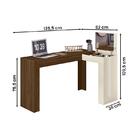 Escrivaninha De Canto Penteadeira Jade Tampo Basculante