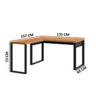 Escrivaninha De Canto Preto Freijó Pradel