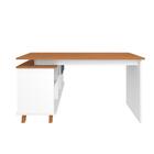 Escrivaninha De Escritório Em L Retrô Arkansas Freijó Grafito