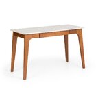 Escrivaninha De Madeira Maciça 1 Gaveta Branco