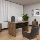 Escrivaninha De Trabalho Brent Charuto Preto