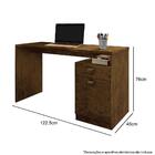 Escrivaninha Delta 1 Porta 1 Gaveta Avelã Ipê