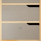 Escrivaninha Desenho 4 Gav Mesa Emma Natural Cinza