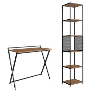 Various Eck-Garderobe Industrial Design - Metall Kleiderstange 120x180cm Schwarz
