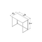 Escrivaninha Dóbravel Mobile 90cm Espresso Móveis Preto Preto