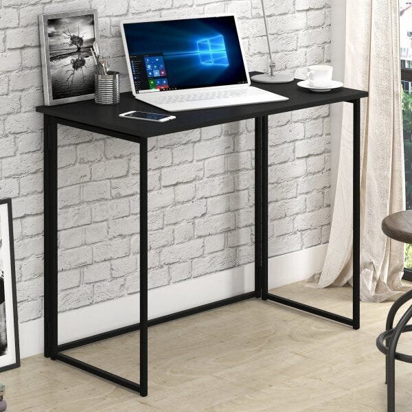 Escrivaninha Dóbravel Mobile 90cm Espresso Móveis Preto Preto