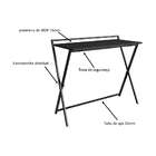 Escrivaninha Dobrável Paricel Grafite