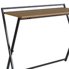 Escrivaninha Dobrável Paricel Preta E Mel