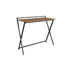 Escrivaninha Dobrável Paricel Preta E Mel