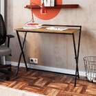 Escrivaninha Dobrável Paricel Preta E Mel