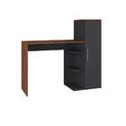 Escrivaninha Dubai 1 Pt  Preta E Madeira