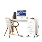 Escrivaninha Dubai - Branco - Lukaliam Móveis