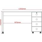 Escrivaninha Dubai - Branco - Lukaliam Móveis