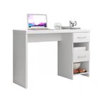 Escrivaninha Duna 2 Gavetas 108cm Branca Branca
