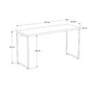 Escrivaninha Dynamica Industrial 135 Cm - Branco/preto