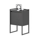 Escrivaninha E 3 Armarios Calen Preto Onix