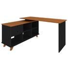 Escrivaninha E Estante Bruxelas Freijo Preto