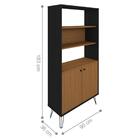 Escrivaninha E Estante Bruxelas Freijo Preto