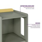 Escrivaninha E Estante Nicho Com Portal Petit Casatema Madeir