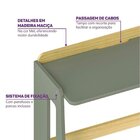 Escrivaninha E Estante Nicho Com Portal Petit Casatema Madeir