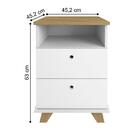 Escrivaninha E Gaveteiro Lisboa Olmo Branco