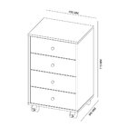 Escrivaninha E Gaveteiro Office Presence Nogal - Demóbile