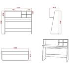 Escrivaninha E Nicho Toys Preto Cadeira Charles Branca