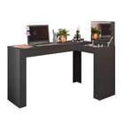 Escrivaninha E Penteadeira Star Plus Com Espelho Preto Fosco