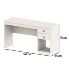 Escrivaninha E Penteadeira Telasul Versa Home Com Espelho 2 G