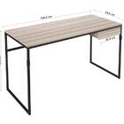 Escrivaninha Elisa E Estante Estilo Industrial Nb Milani Store